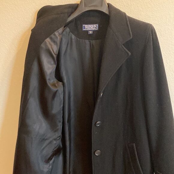 BLACK WOOL COAT - Picture 3 of 3